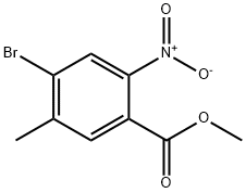 4-Bromo-5-methyl-2-nitro-benzoic acid methyl ester,1807217-94-2,结构式