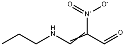 3-propylamino-2-nitropropenal 化学構造式