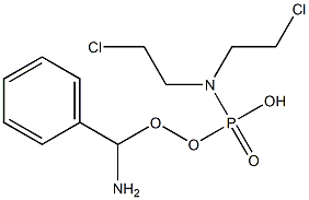 N-(amino-phenylmethoxy-phosphoryl)-2-chloro-N-(2-chloroethyl)ethanamine Structure