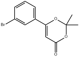 4H-1,3-Dioxin-4-one, 6-(3-bromophenyl)-2,2-dimethyl-|