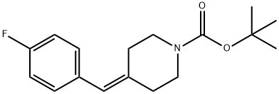 4-(4-Fluorobenzylidene)piperidine-1-carboxylicacid tert-butyl ester,183951-17-9,结构式