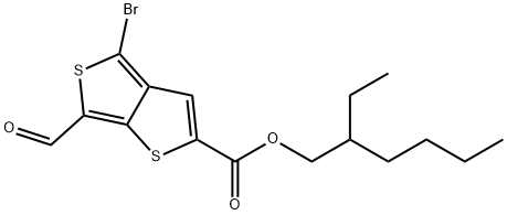 2-ethylhexyl 4-bromo-6-formylthieno[3,4-b]thiophene-2-carboxylate Structure