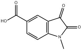 1-METHYL-2,3-DIOXOINDOLINE-5-CARBOXYLIC ACID Struktur