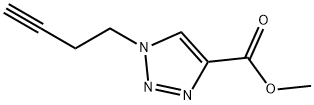 甲基 1-(丁-3-炔-1-基)-1H-1,2,3-三唑-4-甲酸基酯 结构式