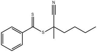 2-Cyano-2-hexylbenzodithiolate Structure