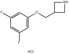 3-((3,5-difluorophenoxy)methyl)azetidine hydrochloride Struktur