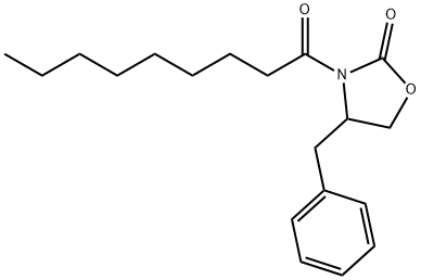 4-benzyl-3-nonanoyl-1,3-oxazolidin-2-one Struktur