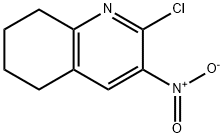 2-Chloro-3-nitro-5,6,7,8-tetrahydro-quinoline 化学構造式