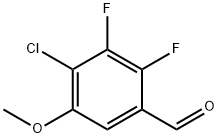 4-chloro-2,3-difluoro-5-methoxybenzaldehyde 化学構造式