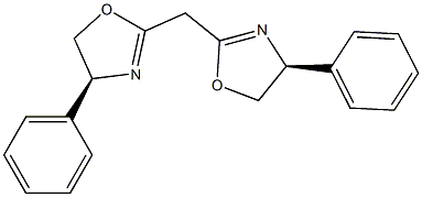 REL-(4R,4′R)-2,2′-亚甲基双[4,5-二氢-4-苯基噁唑 结构式