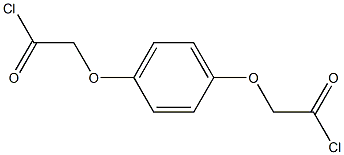 Acetyl chloride, 2,2'-[1,4-phenylenebis(oxy)]bis- Struktur