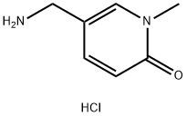 5-(氨基甲基)-1-甲基吡啶-2(1H)-酮盐酸盐,1891129-86-4,结构式