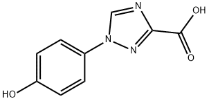 1H-1,2,4-Triazole-3-carboxylic acid, 1-(4-hydroxyphenyl)- Struktur