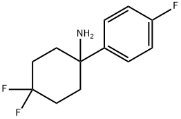 4,4-Difluoro-1-(4-fluorophenyl)cyclohexanamine Structure