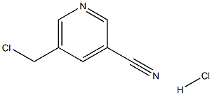 3-Pyridinecarbonitrile, 5-(chloromethyl)-, monohydrochloride 化学構造式