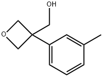 [3-(3-methylphenyl)oxetan-3-yl]methanol, 1904269-10-8, 结构式