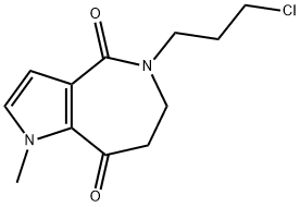 5-(3-氯丙基)-1-甲基-6,7-二氢吡咯并[3,2-C]氮杂卓-4,8(1H,5H)-二酮 结构式
