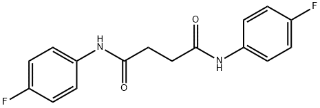 N,N'-bis(4-fluorophenyl)succinamide Structure