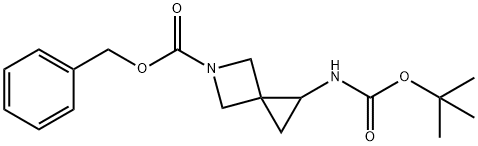 Benzyl 1-{[(tert-butoxy)carbonyl]amino}-5-azaspiro[2.3]hexane-5-carboxylate Structure