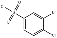 3-Bromo-4-chlorobenzenesulfonyl chloride Structure