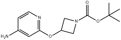 tert-butyl 3-((4-aminopyridin-2-yl)oxy)azetidine-1-carboxylate 化学構造式