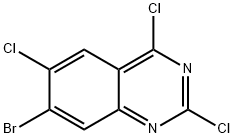 7-Bromo-2,4,6-trichloroquinazoline Structure