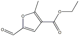 3-Furancarboxylicacid, 5-formyl-2-methyl-, ethyl ester Structure