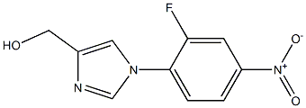 1H-Imidazole-4-methanol, 1-(2-fluoro-4-nitrophenyl)- Structure