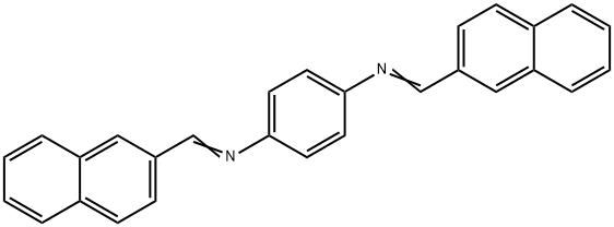 N,N'-bis(2-naphthylmethylene)-1,4-benzenediamine Struktur