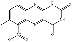 Benzo[g]pteridine-2,4(1H,3H)-dione, 7-methyl-6-nitro- 结构式