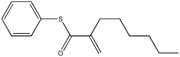 Octanethioic acid, 2-methylene-, S-phenyl ester 结构式