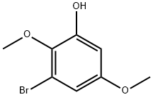 3-溴-2,5-二甲氧基苯酚 结构式