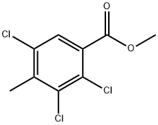 METHYL 2,3,5-TRICHLORO-4-METHYLBENZOATE Struktur