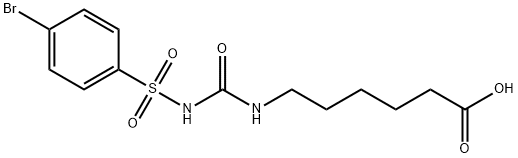 6-(3-((4-Bromophenyl)sulfonyl)ureido)hexanoic acid, 2044702-76-1, 结构式