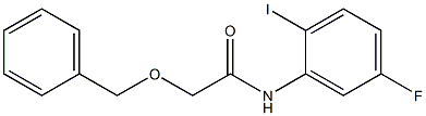 2-(Benzyloxy)-N-(5-fluoro-2-iodophenyl)acetamide Structure