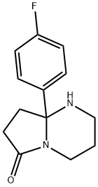 8a-(4-fluorophenyl)-octahydropyrrolo[1,2-a]pyrimidin-6-one Struktur