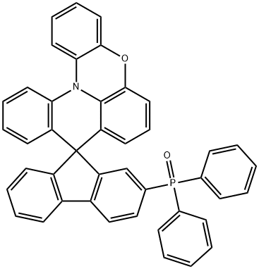 2-(diphenylphosphinyl)-spiro[9H-fluorene-9,9'-quino[3,2,1-kl]phenoxazine] Struktur