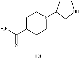 1-(pyrrolidin-3-yl)piperidine-4-carboxamide dihydrochloride Structure