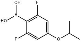 (2,6-二氟-4-异丙氧基苯基)硼酸,2096337-66-3,结构式