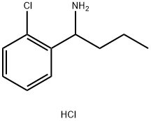 1-(2-chlorophenyl)butan-1-amine hydrochloride,2098050-26-9,结构式