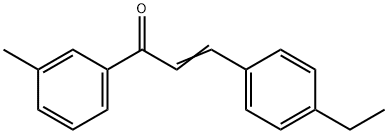 (2E)-3-(4-ethylphenyl)-1-(3-methylphenyl)prop-2-en-1-one Structure