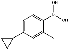 4-Cyclopropyl-2-methylphenylboronic acid Structure