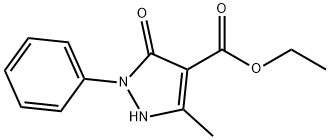 5-Methyl-3-oxo-2-phenyl-2,3-dihydro-1H-pyrazole-4-carboxylic acid ethyl ester Structure