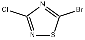 5-Bromo-3-chloro-1,2,4-thiadiazole Structure