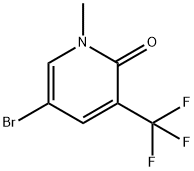 5-Bromo-1-methyl-3-trifluoromethyl-1H-pyridin-2-one Struktur