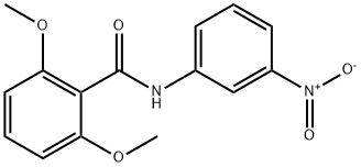 2,6-dimethoxy-N-(3-nitrophenyl)benzamide 化学構造式