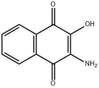 2-氨基-3-羟基萘-1,4-二酮 结构式