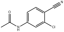 乙酰胺,N-(3-氯-4-氰基苯基)-,22304-33-2,结构式