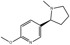 2-methoxy-5-[(2S)-1-methylpyrrolidin-2-yl]pyridine,224569-41-9,结构式