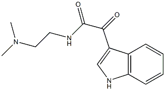 N-(2-(dimethylamino)ethyl)-2-(1H-indol-3-yl)-2-oxoacetamide Structure